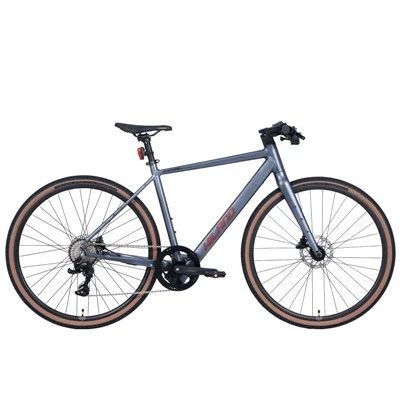 Joykie 700c 36V 10Ah Lithium Baterai Listrik Kota Sepeda 9 Kecepatan Aluminium Alloy Bingkai Hidrolik BRAKE BRAKE Listrik Sepeda
